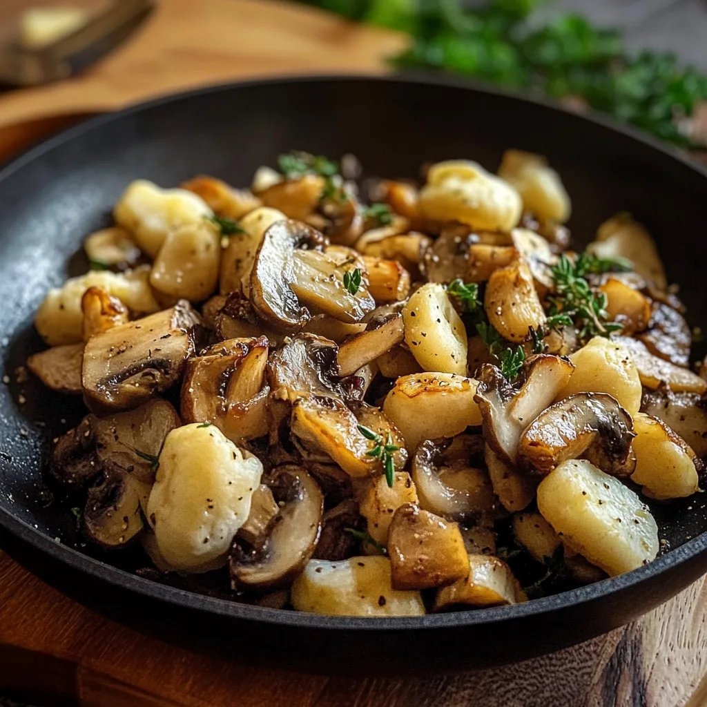Blumenkohl-Pfanne mit Champignons