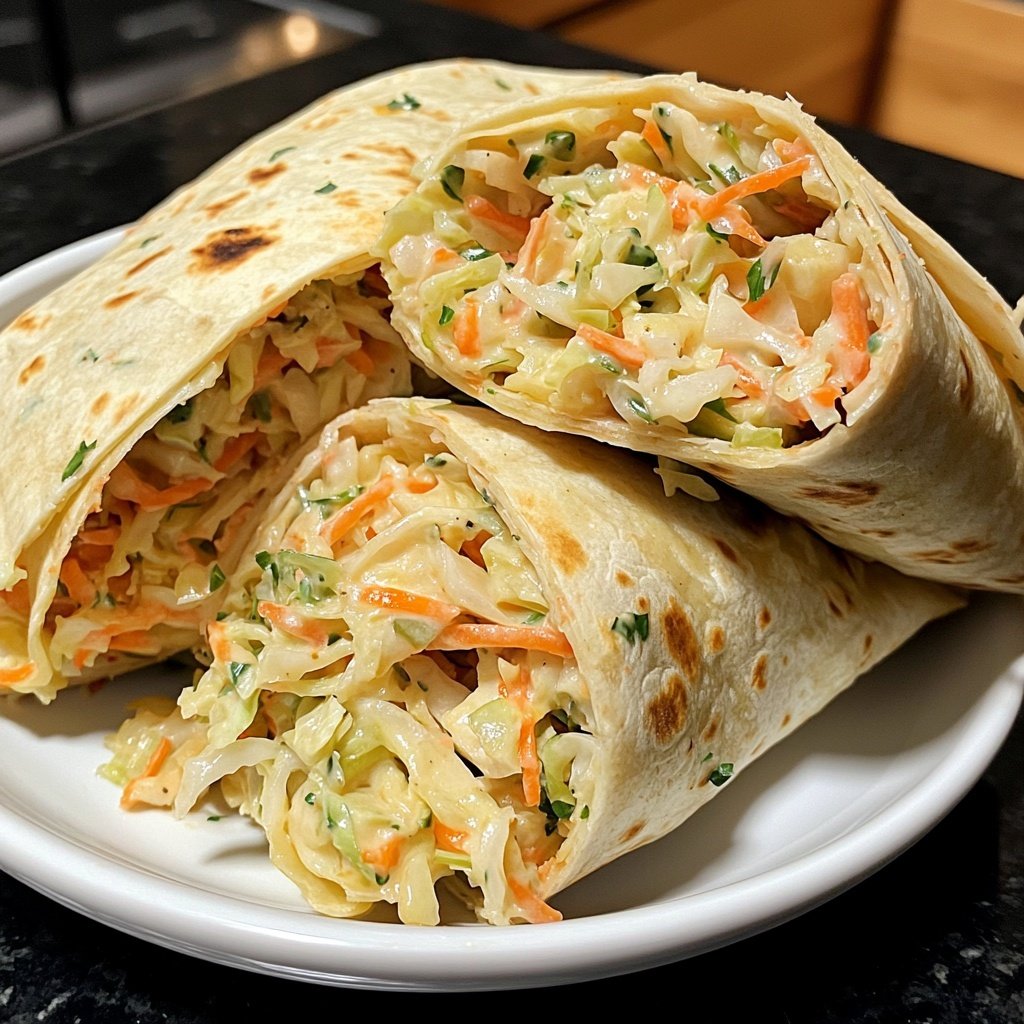 Wraps mit Krautsalat