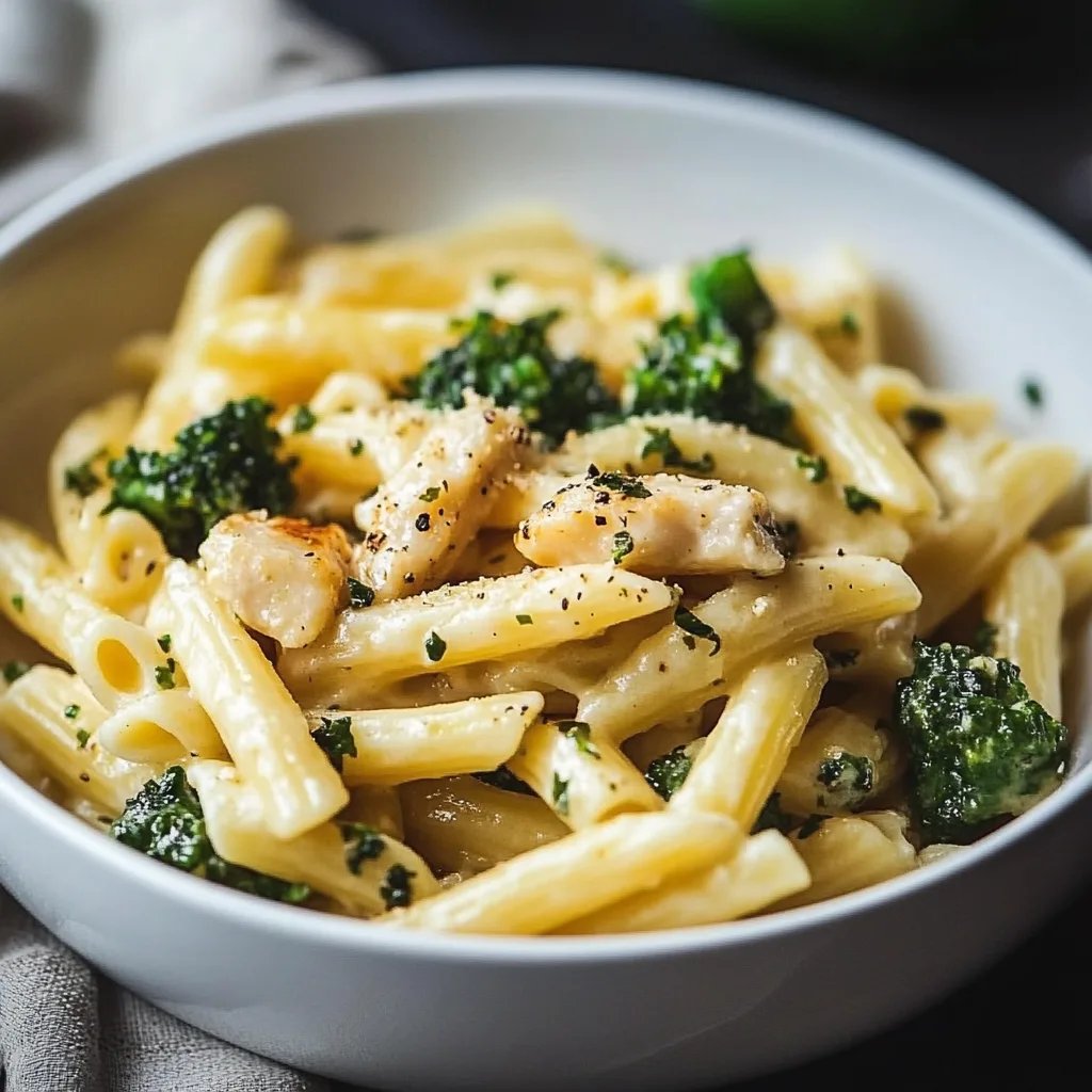 Schnelle Brokkoli-Hähnchen-Pasta