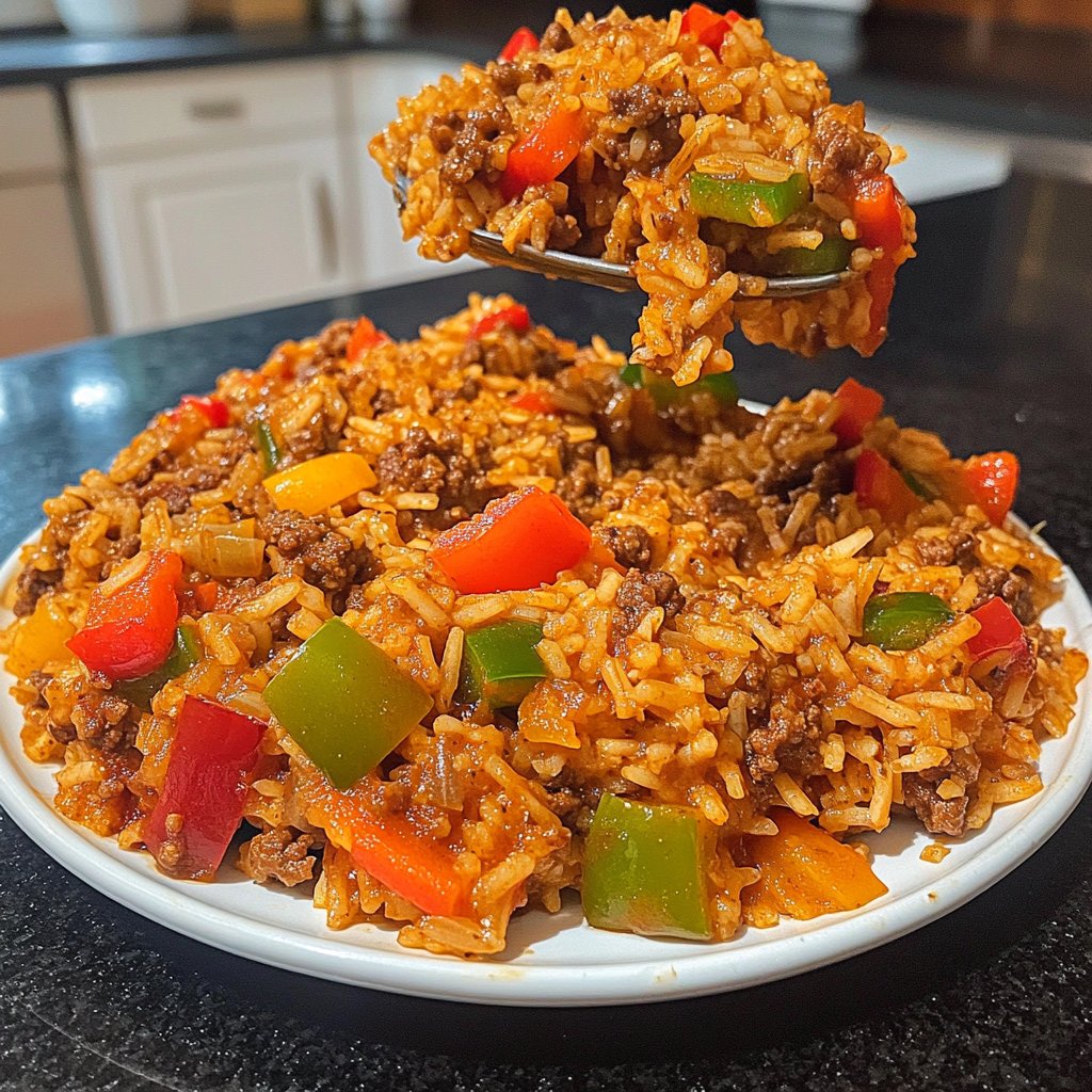 Hackfleisch Reis Pfanne