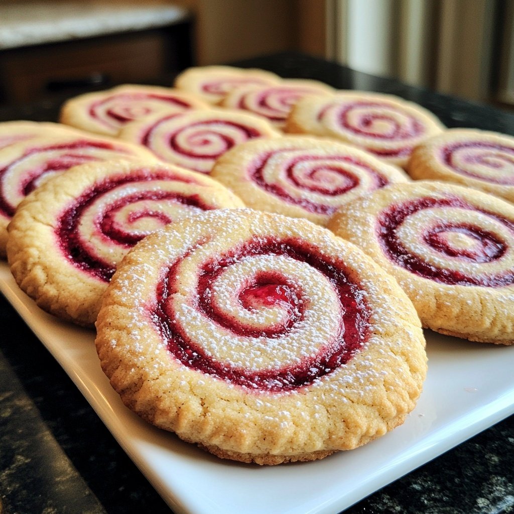 Himbeer-Swirls-Shortbread-Kekse – Süße & Elegante Leckerei