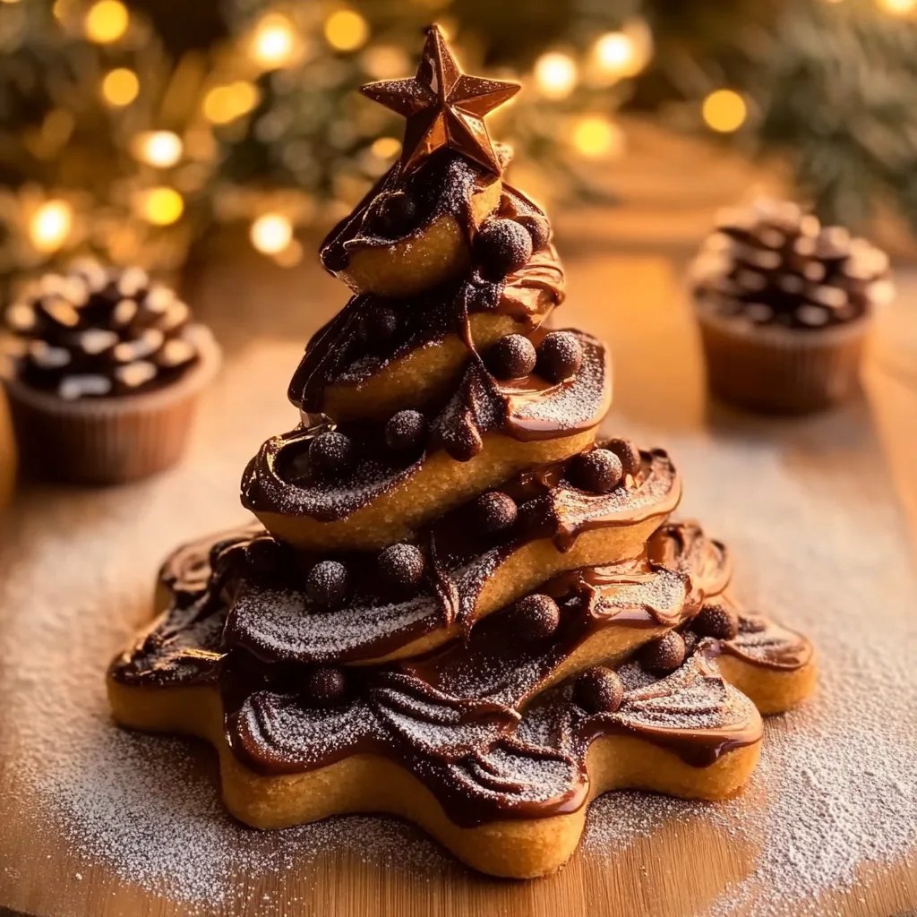 Nutella Schokoladen-Weihnachtsbaum