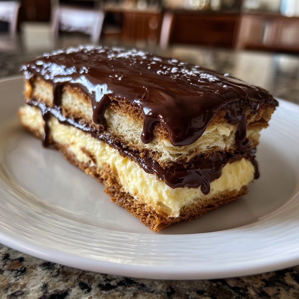 Eclair-Kuchen ohne Backen