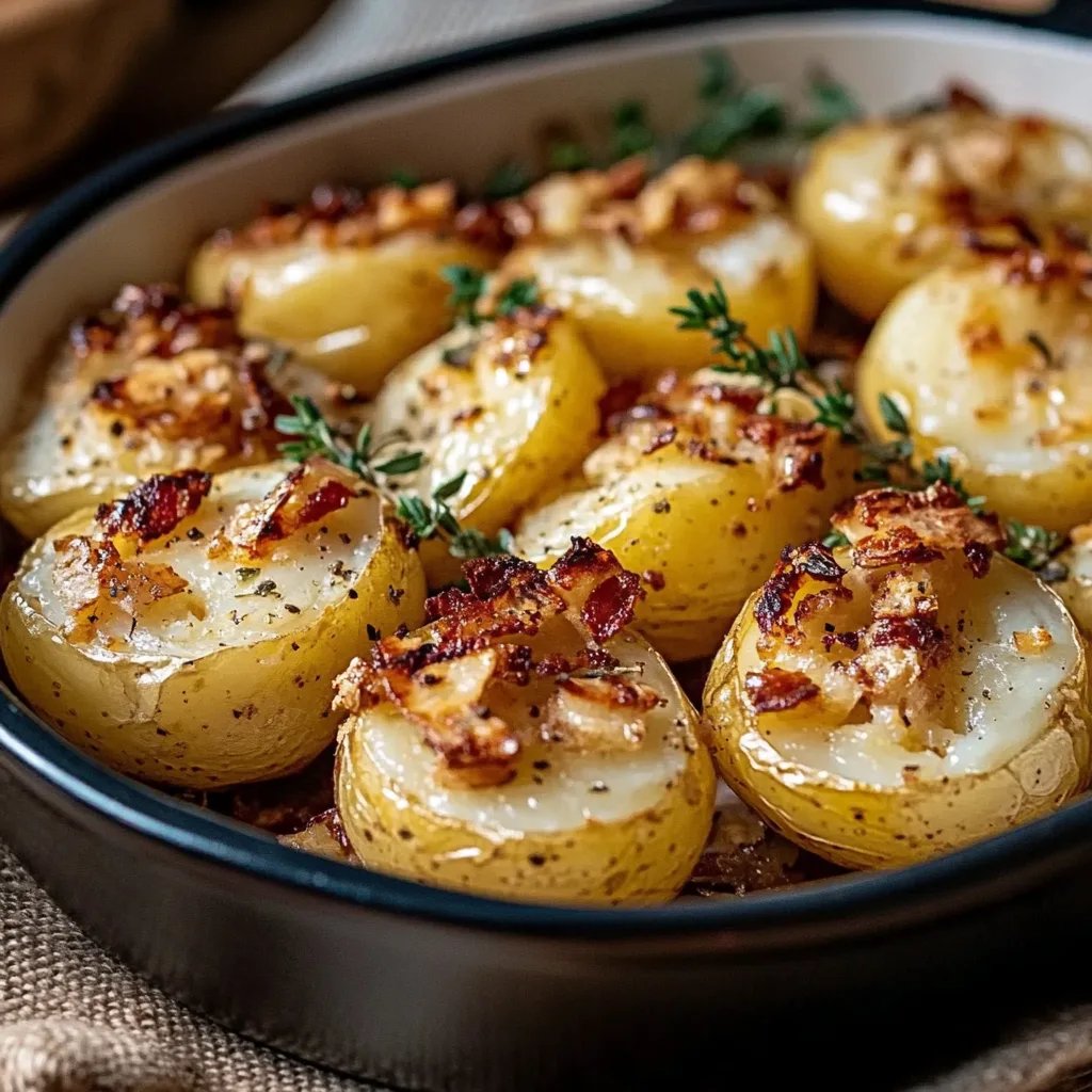 Gefüllte Kartoffeln nach Flammkuchen-Art