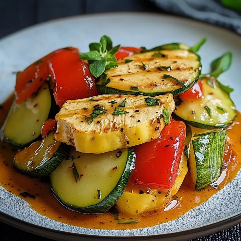 Paprika-Zucchini-Sahne-Hähnchen