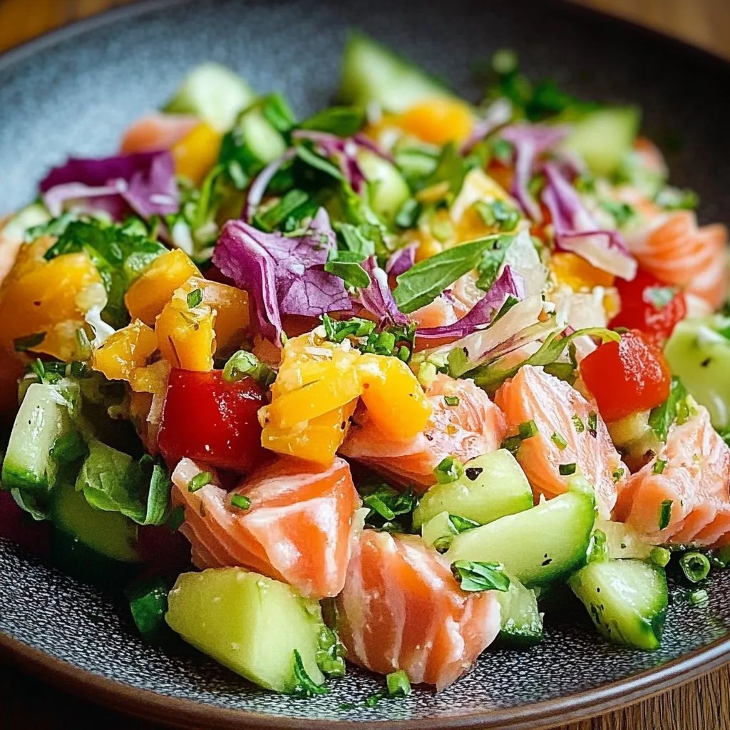 Thunfischsalat mit frischem Gemüse