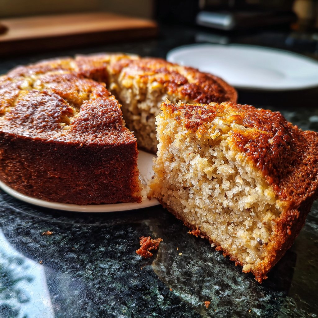 Bananenkuchen mit Joghurt und Zitrone