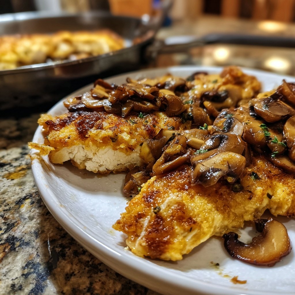 Hähnchenbrust mit Pilzen