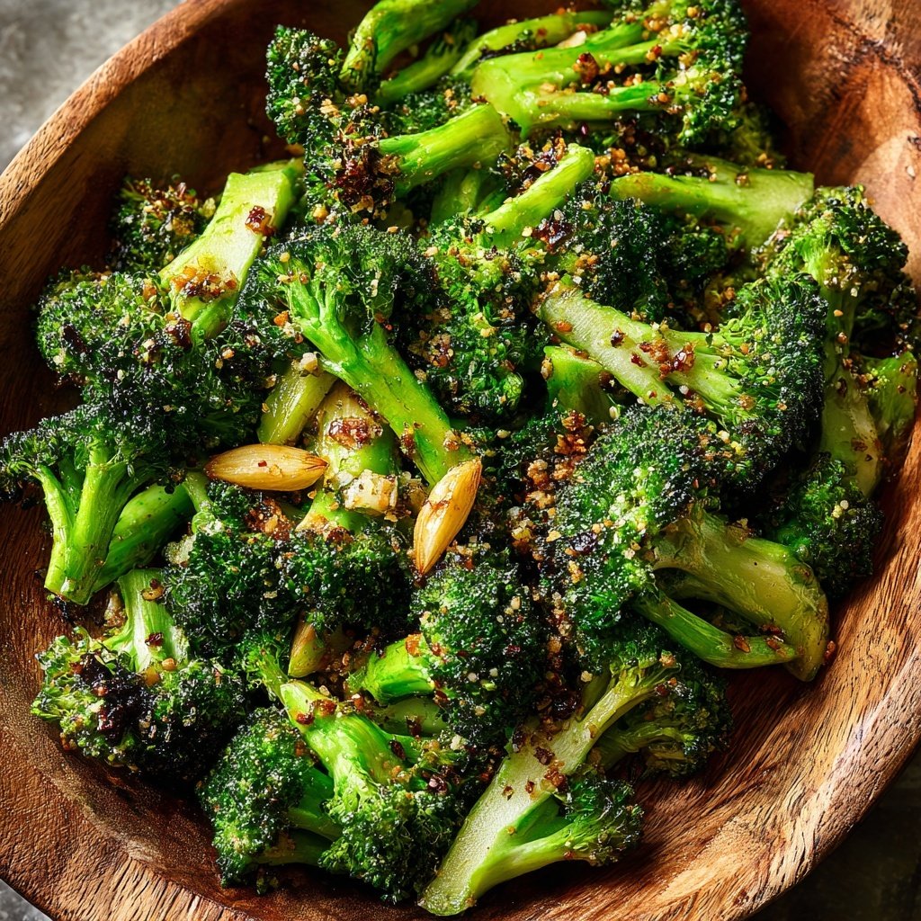 Brokkoli Pfanne Mit Knoblauch