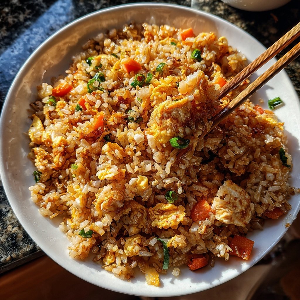 Gebratener Reis mit Sesamöl